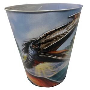 Jurassic World Rebirth Metal Trash Can Universal Studios 10”